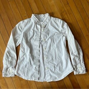 Crewcuts | White Cotton Oxford Shirt | Size 6-7